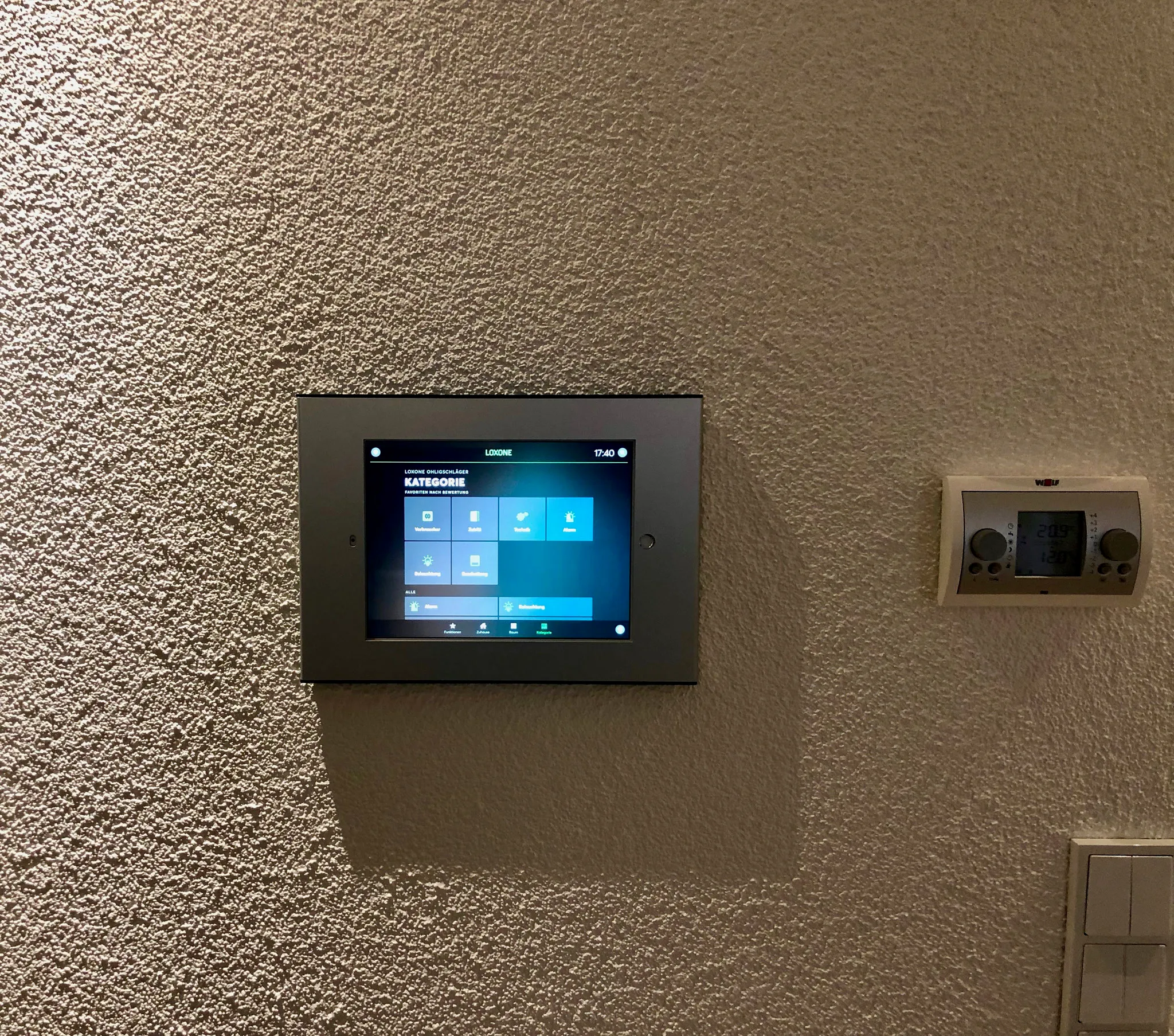Verteilerschrank im Endausbau